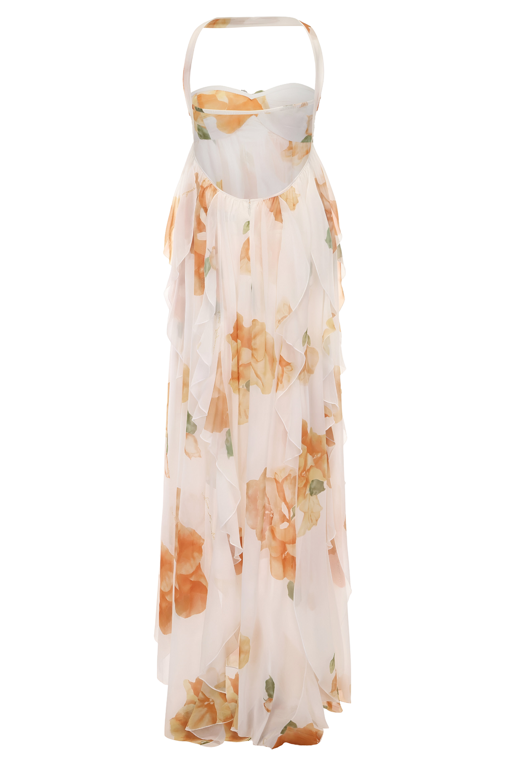 Damen Maxikleid Neckholder Empiretaille fließend – elegant für Hochzeit und Abend | Nia