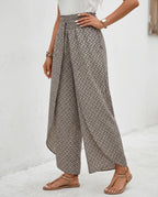 Damen Palazzohose hohe Taille – weites Bein mit fließendem Fall | Nika