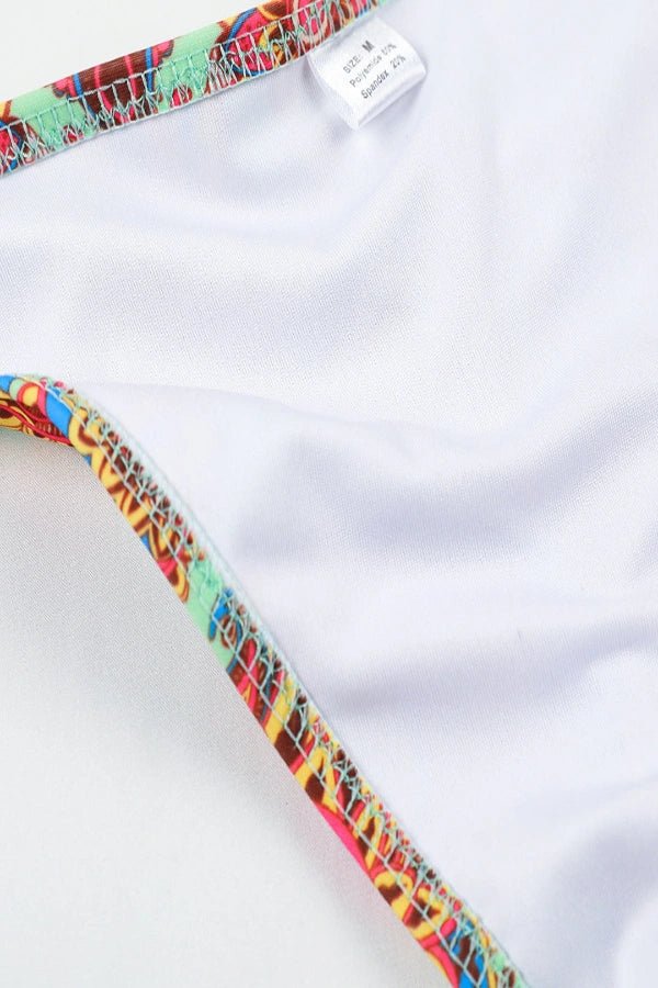 Damen Triangel-Bikini mit seitlichen Schnürungen und Paisley-Print – für Strand & Pool | Nieve
