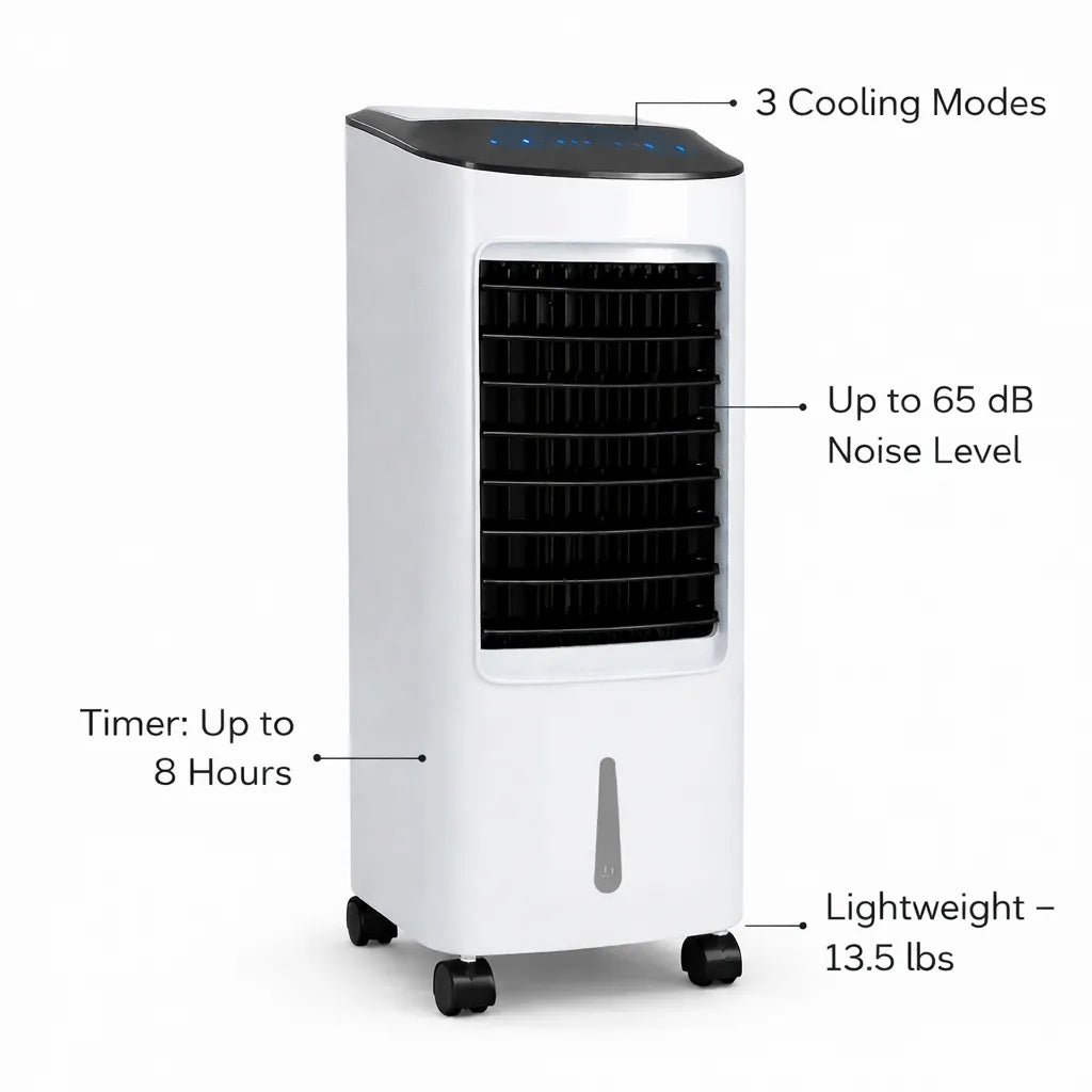 Portable Air Conditioner Stand-Up – Windowless Cooler for Bedroom, Home & Office | Amelie