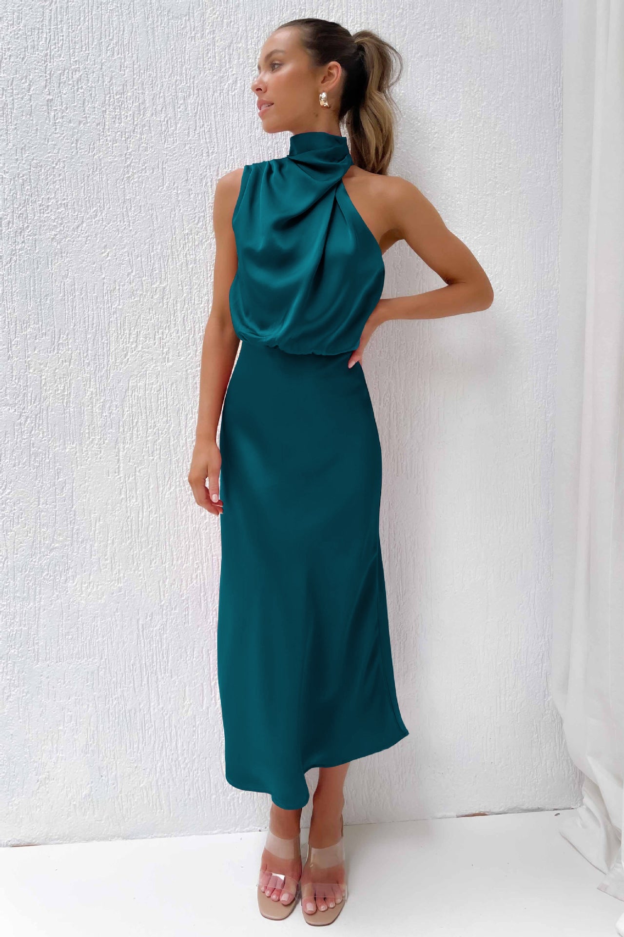 Damen Abendkleid Neckholder – festlich elegant für Hochzeit und Gala | Regina