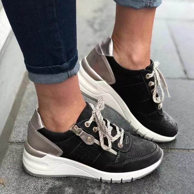 Damen Wanderschuhe orthopädisch mit Fußbett – atmungsaktiv, rutschfest, für Reise und Alltag | Gabriella
