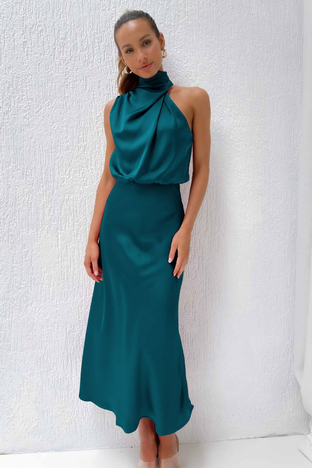 Damen Abendkleid Neckholder – festlich elegant für Hochzeit und Gala | Regina