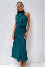 Damen Abendkleid Neckholder – festlich elegant für Hochzeit und Gala | Regina