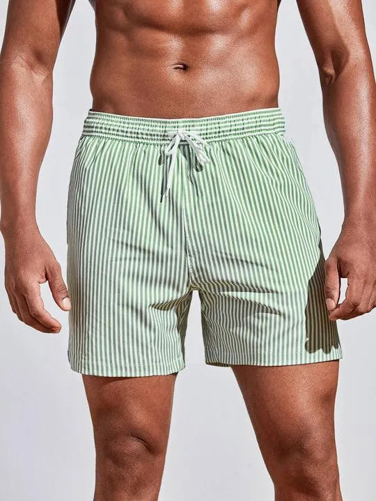 Herren Badeshorts schnelltrocknend gestreift – für Strand & Pool | Paul