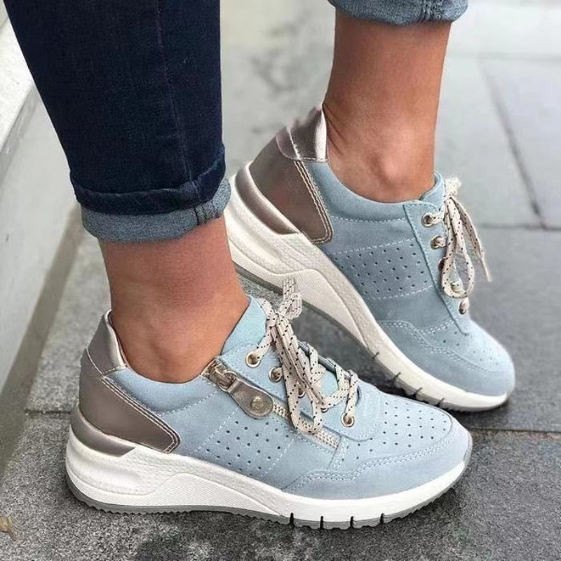 Damen Wanderschuhe orthopädisch mit Fußbett – atmungsaktiv, rutschfest, für Reise und Alltag | Gabriella