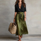 Damen Co-Ord Set mit leichter Bluse und Rock – Eleganz für jeden Tag | Wibke
