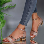Damen Orthopädische Sandalen mit Fußbett Klettverschluss – bequem für den Alltag | Lucia