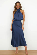 Damen Abendkleid Neckholder – festlich elegant für Hochzeit und Gala | Regina