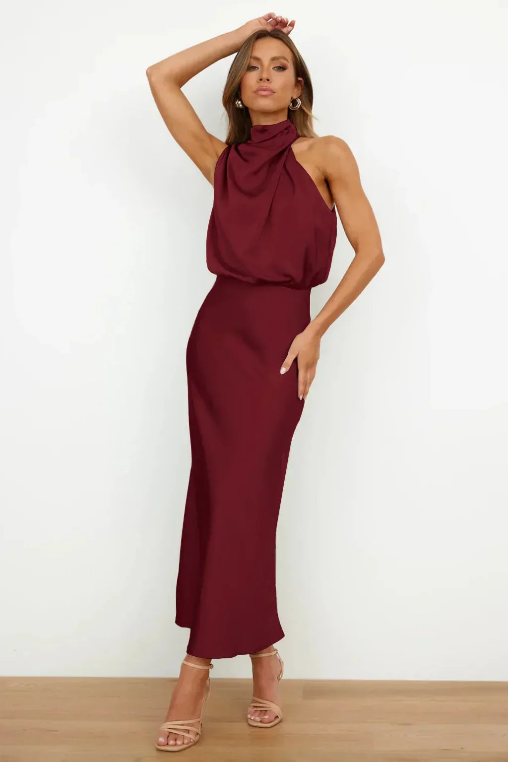 Damen Abendkleid Neckholder – festlich elegant für Hochzeit und Gala | Regina