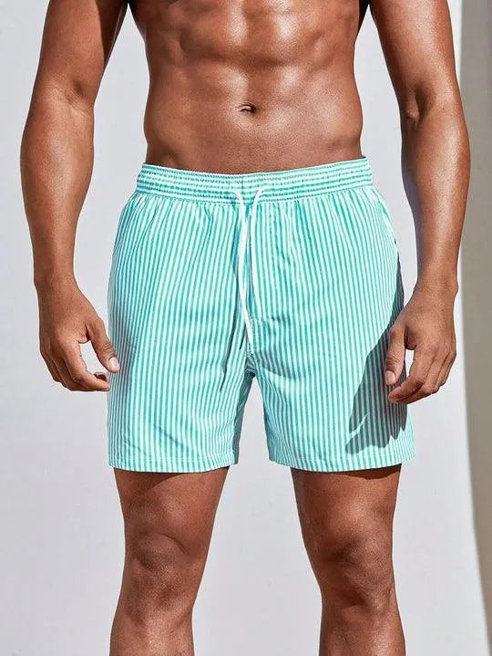 Herren Badeshorts schnelltrocknend gestreift – für Strand & Pool | Paul