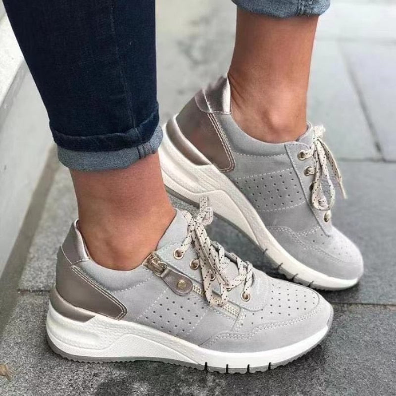 Damen Wanderschuhe orthopädisch mit Fußbett – atmungsaktiv, rutschfest, für Reise und Alltag | Gabriella
