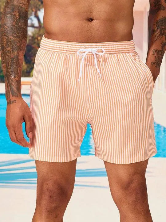 Herren Badeshorts schnelltrocknend gestreift – für Strand & Pool | Paul