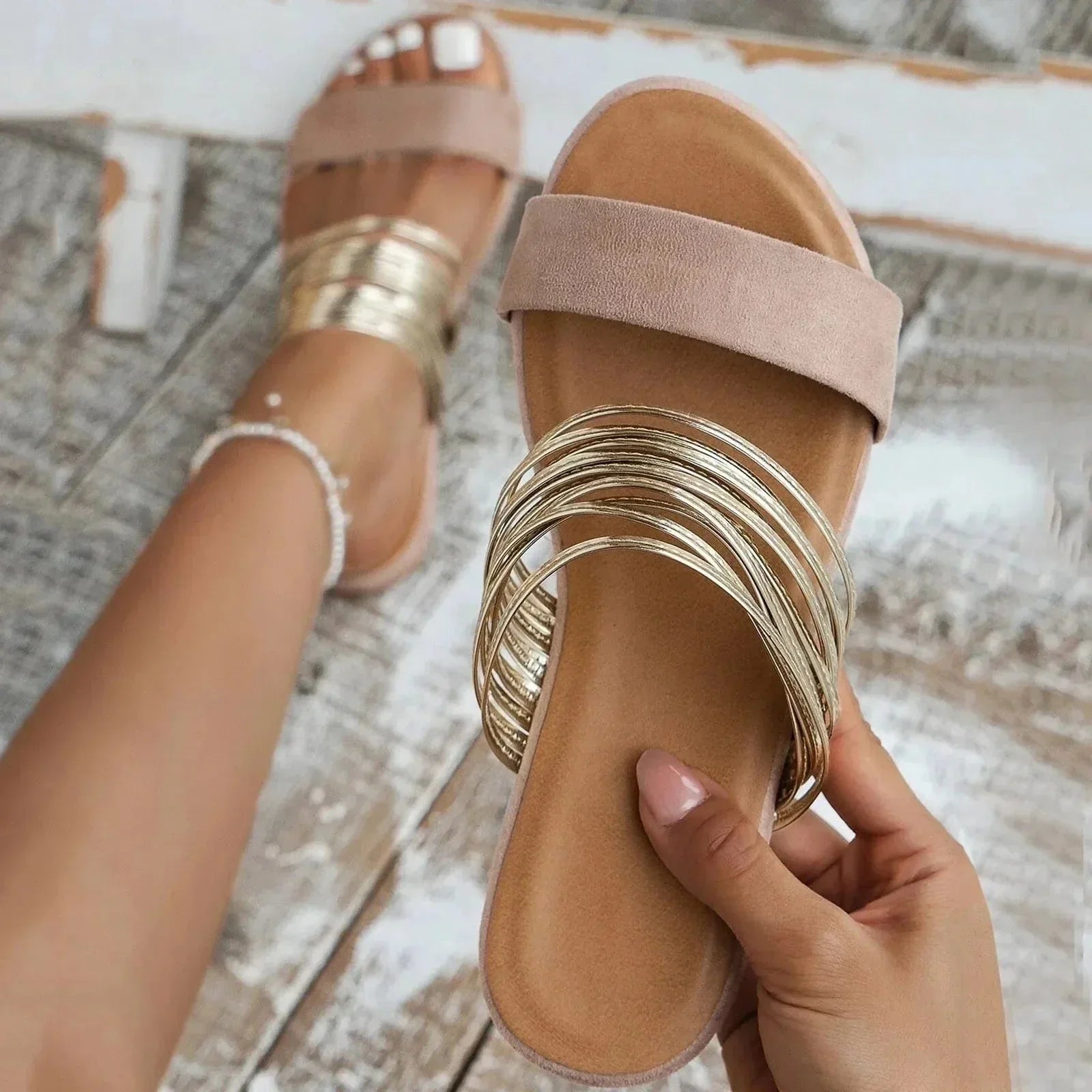 Damen Sandalen orthopädisch mit Fußbett – gepolstert für den Alltag | Alina