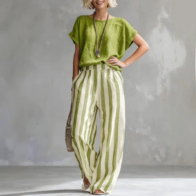 Damen Sommer-Set mit weitem Bein – Locker und luftig für warme Tage | Kerstin