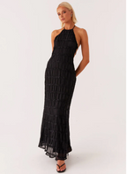 Damen Maxikleid Neckholder fließend – elegant für Hochzeit & Abend | Saskia