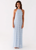 Damen Maxikleid Neckholder fließend – elegant für Hochzeit & Abend | Saskia