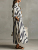 Damen Hemdkleid langarm – Lässig und leicht für warme Tage | Annelie