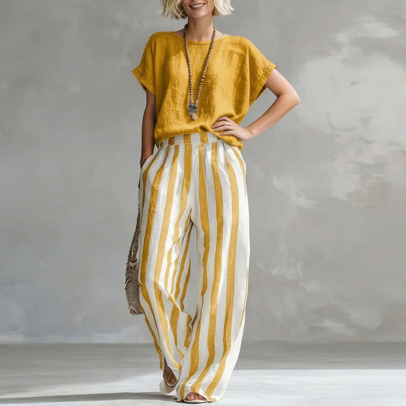Damen Sommer-Set mit weitem Bein – Locker und luftig für warme Tage | Kerstin