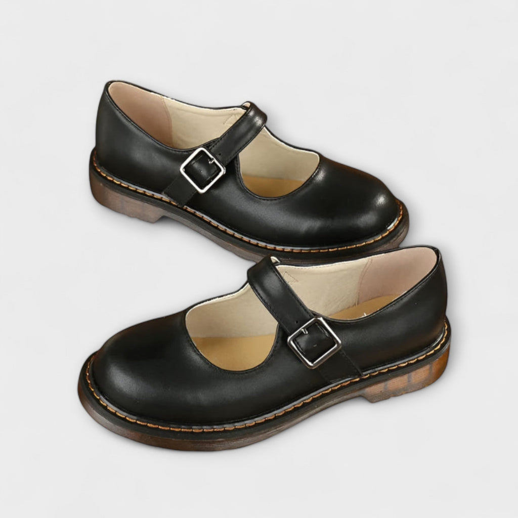 Damen flache Schuhe mit Schnallenriemen – vielseitig für Alltag und Freizeit | Julia
