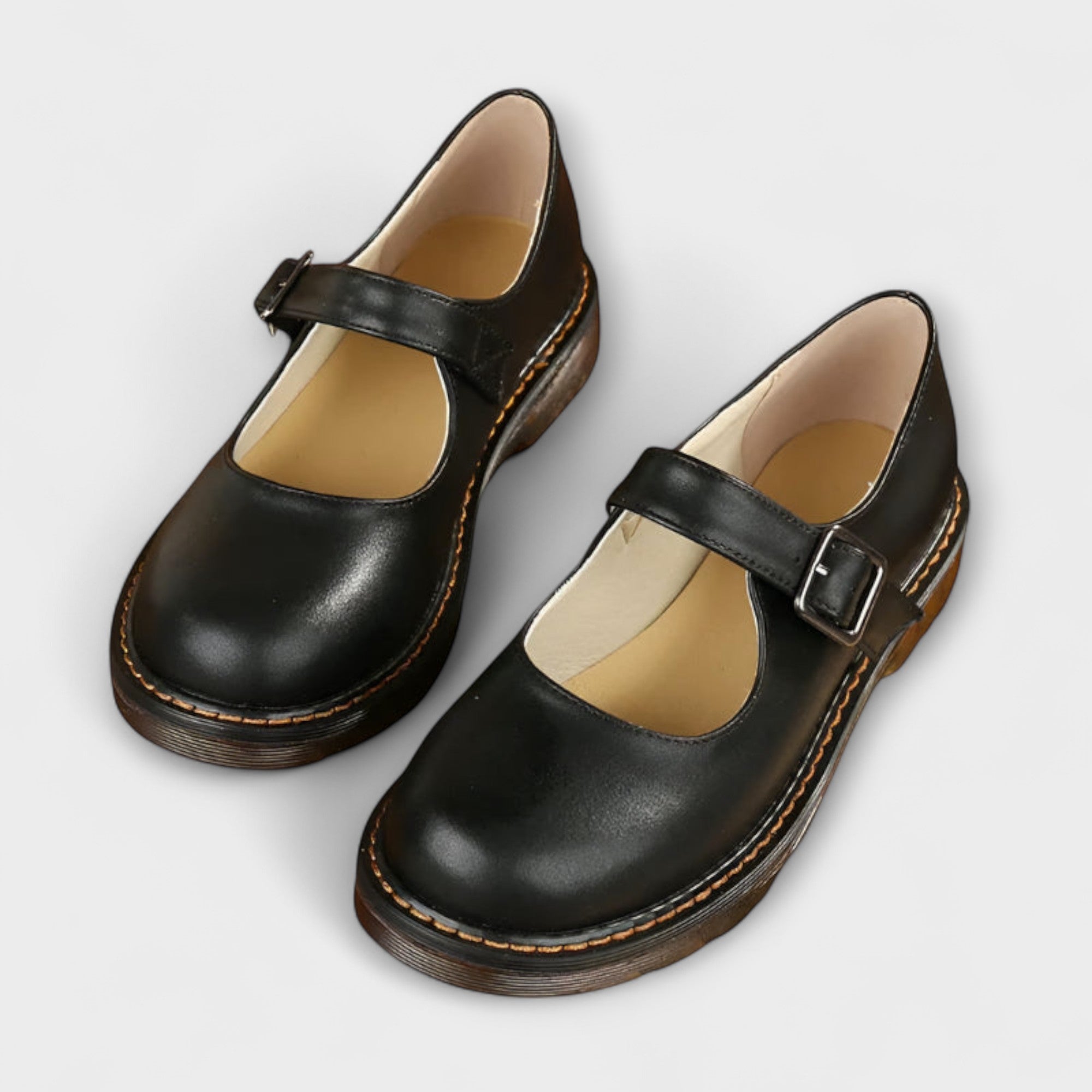 Damen flache Schuhe mit Schnallenriemen – vielseitig für Alltag und Freizeit | Julia