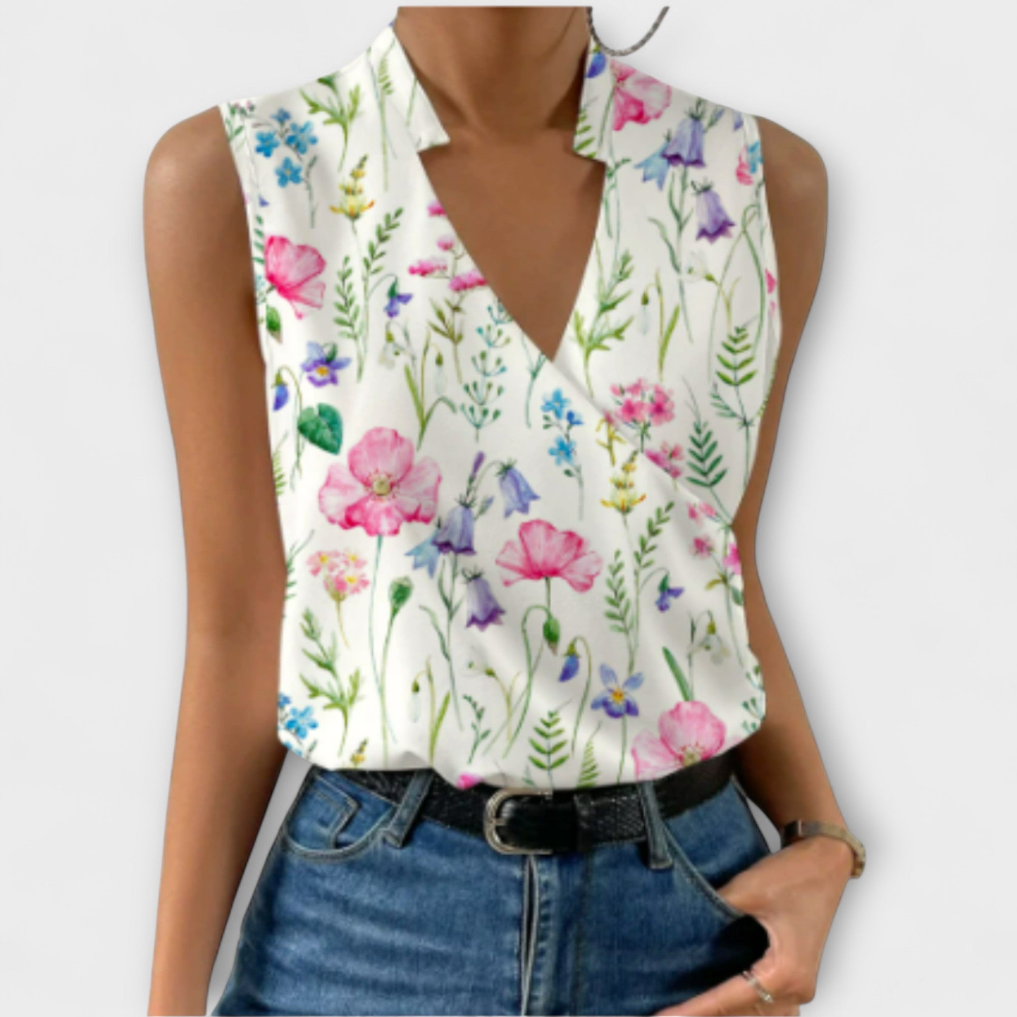 Damen Bluse V-Ausschnitt – leichter Sommerlook für jeden Tag | Elizabeth