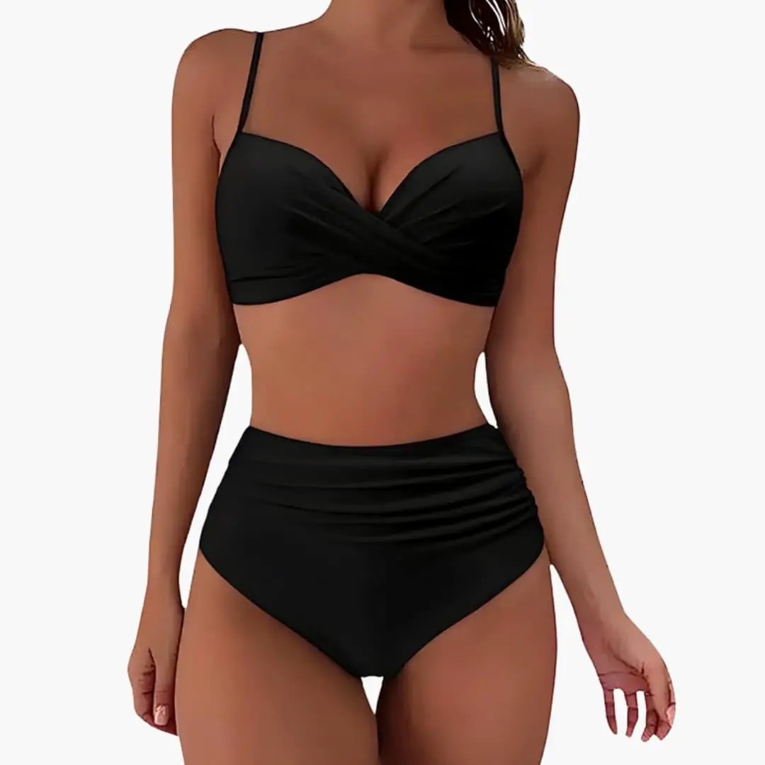 Damen Bikini-Set High Waist mit verstellbaren Trägern – für Strand & Pool | Minna