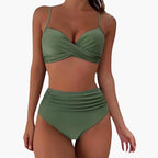 Damen Bikini-Set High Waist mit verstellbaren Trägern – für Strand & Pool | Minna