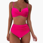 Damen Bikini-Set High Waist mit verstellbaren Trägern – für Strand & Pool | Minna