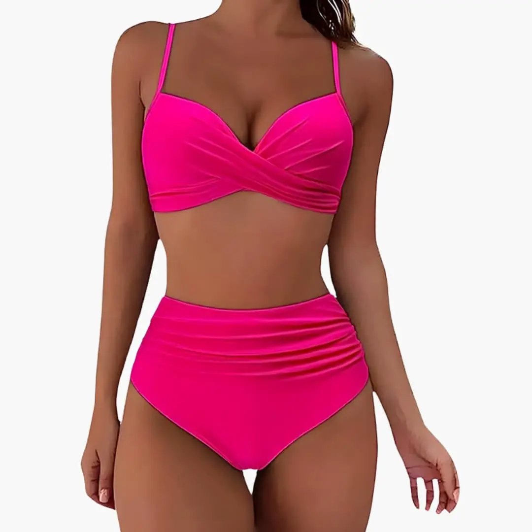 Damen Bikini-Set High Waist mit verstellbaren Trägern – für Strand & Pool | Minna