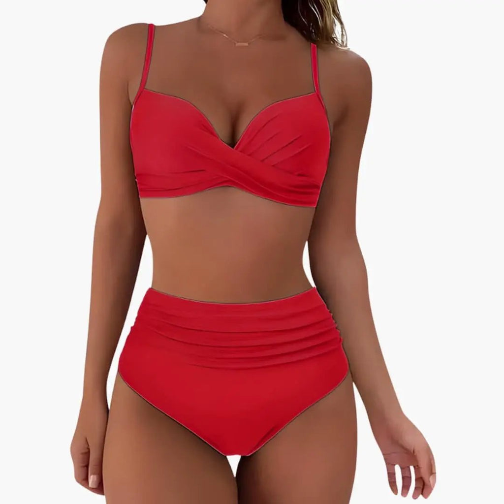 Damen Bikini-Set High Waist mit verstellbaren Trägern – für Strand & Pool | Minna