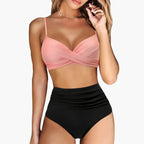 Damen Bikini-Set High Waist mit verstellbaren Trägern – für Strand & Pool | Minna
