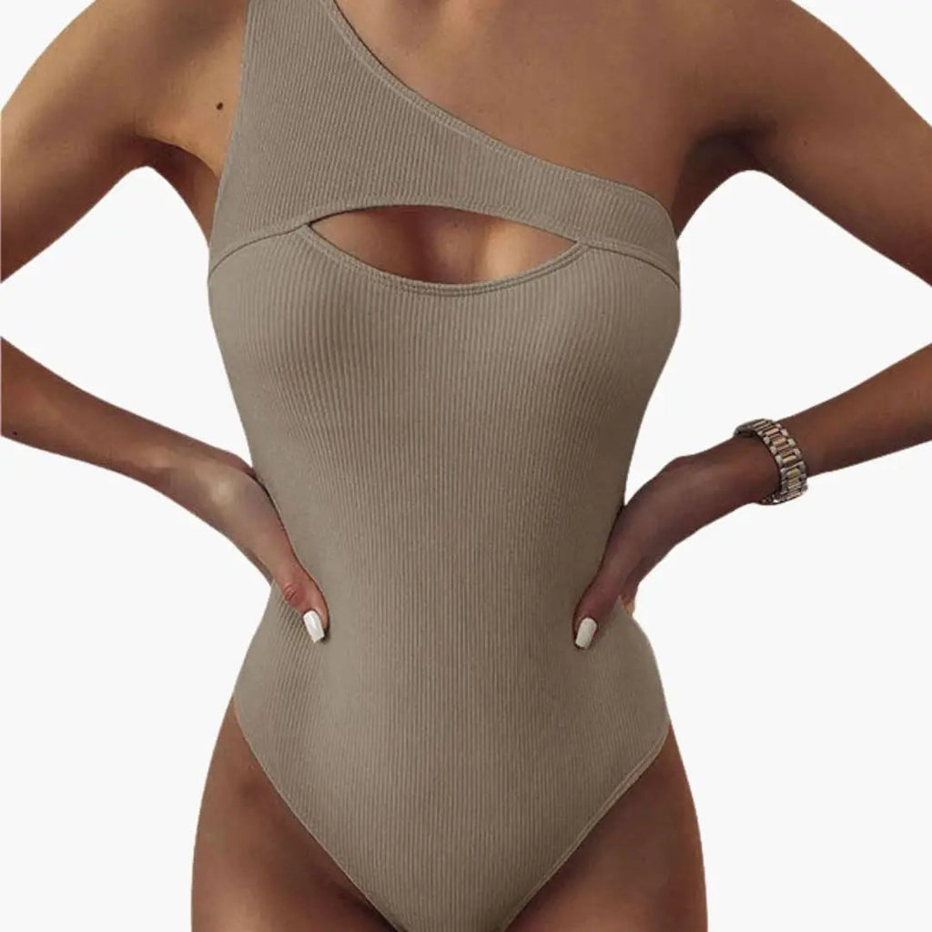 Damen Badeanzug asymmetrisch One-Shoulder – rückenfrei | Alice