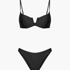 Damen Bikini-Set Push-up gepolstert – Brazilian-Cut Low-Rise-Höschen für Strand & Pool | Adel