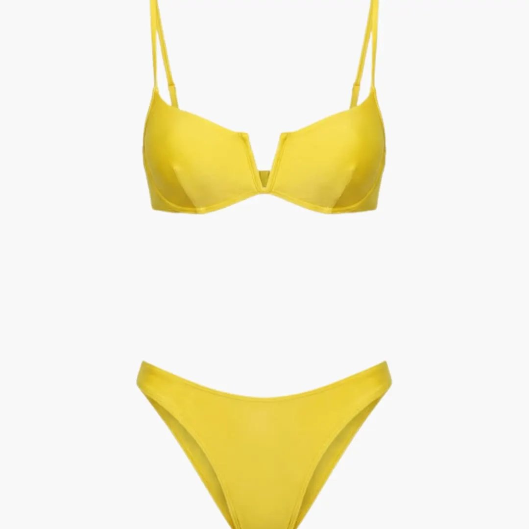 Damen Bikini-Set Push-up gepolstert – Brazilian-Cut Low-Rise-Höschen für Strand & Pool | Adel