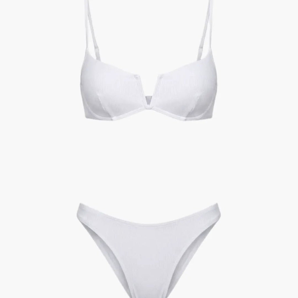 Damen Bikini-Set Push-up gepolstert – Brazilian-Cut Low-Rise-Höschen für Strand & Pool | Adel