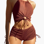 Damen Triangel-Bikini Neckholder mit seitlichen Bindebändern – für Strand & Pool | Meria