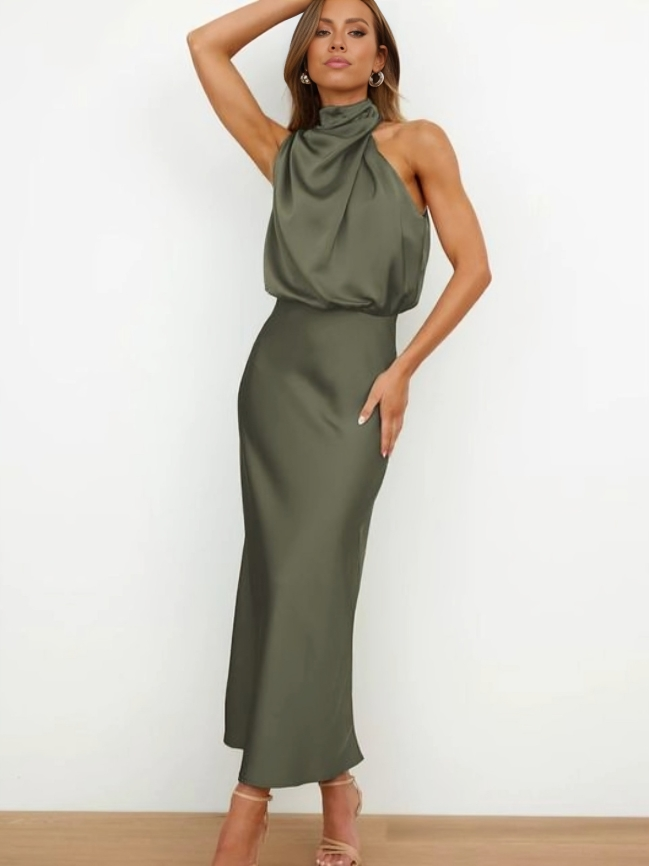 Damen Abendkleid Neckholder – festlich elegant für Hochzeit und Gala | Regina