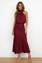 Damen Abendkleid Neckholder – festlich elegant für Hochzeit und Gala | Regina