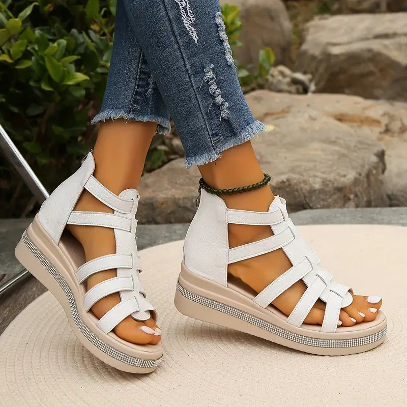 Damen Sandalen Strass-Verzierung gepolstert – elegant & bequem für den Alltag | Katt