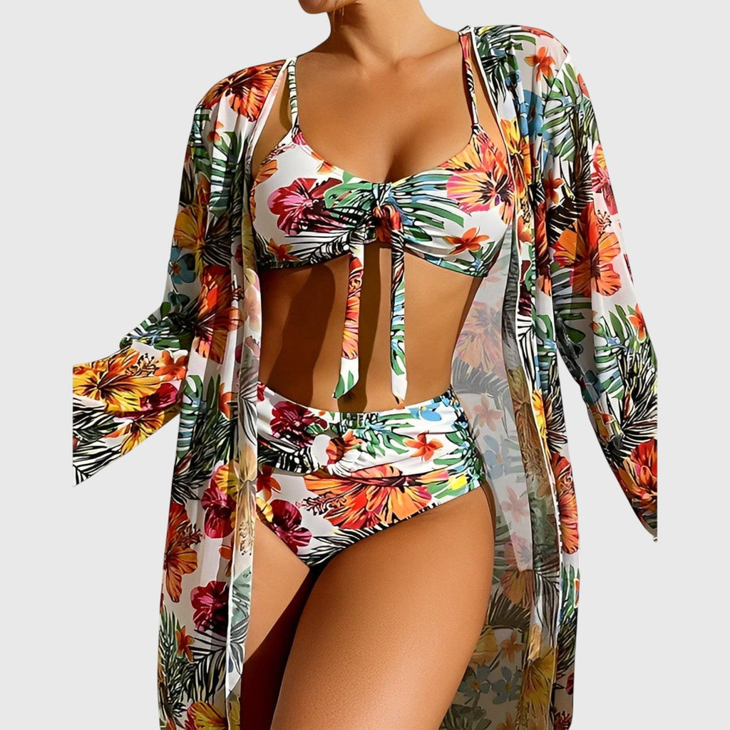 Damen Bikini-Set Neckholder V-Ausschnitt – gepolstert für Strand & Pool | Floria