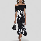 Damen Midikleid mit Musterprint fließend – elegante Passform für Alltag und besondere Anlässe | Bea