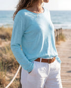 Damen Shirt Langarm Rundhals Stretch Regular Fit – locker atmungsaktiv für den Alltag | Stella