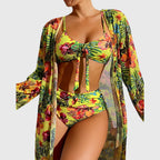 Damen Bikini-Set Neckholder V-Ausschnitt – gepolstert für Strand & Pool | Floria