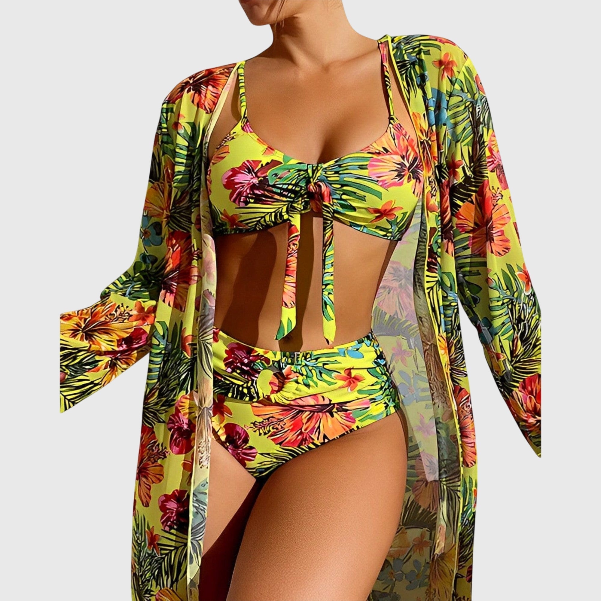 Damen Bikini-Set Neckholder V-Ausschnitt – gepolstert für Strand & Pool | Floria