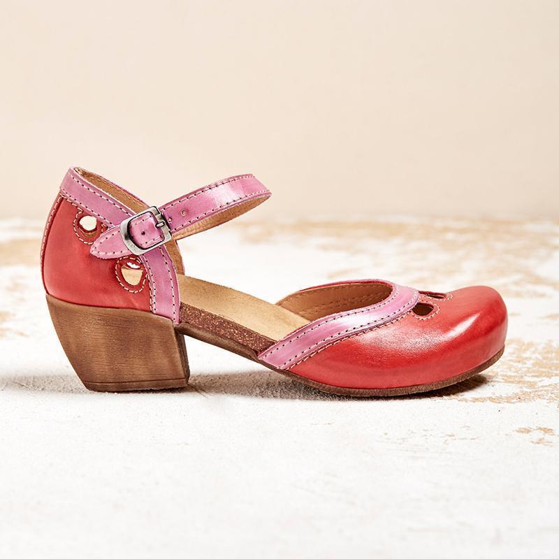 Damen Orthopädische Sandalen mit Fußbett niedrigem Absatz – ganztägig bequem | Jasmine