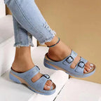 Damen Orthopädische Sandalen mit Fußbett verstellbare Riemen – leicht & bequem für Sommer & Alltag