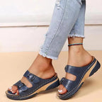 Damen Orthopädische Sandalen mit Fußbett verstellbare Riemen – leicht & bequem für Sommer & Alltag