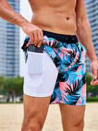 Herren Badeshorts schnelltrocknend mit Innenfutter – für Strand & Pool | Noah