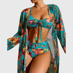 Damen Bikini-Set Neckholder V-Ausschnitt – gepolstert für Strand & Pool | Floria